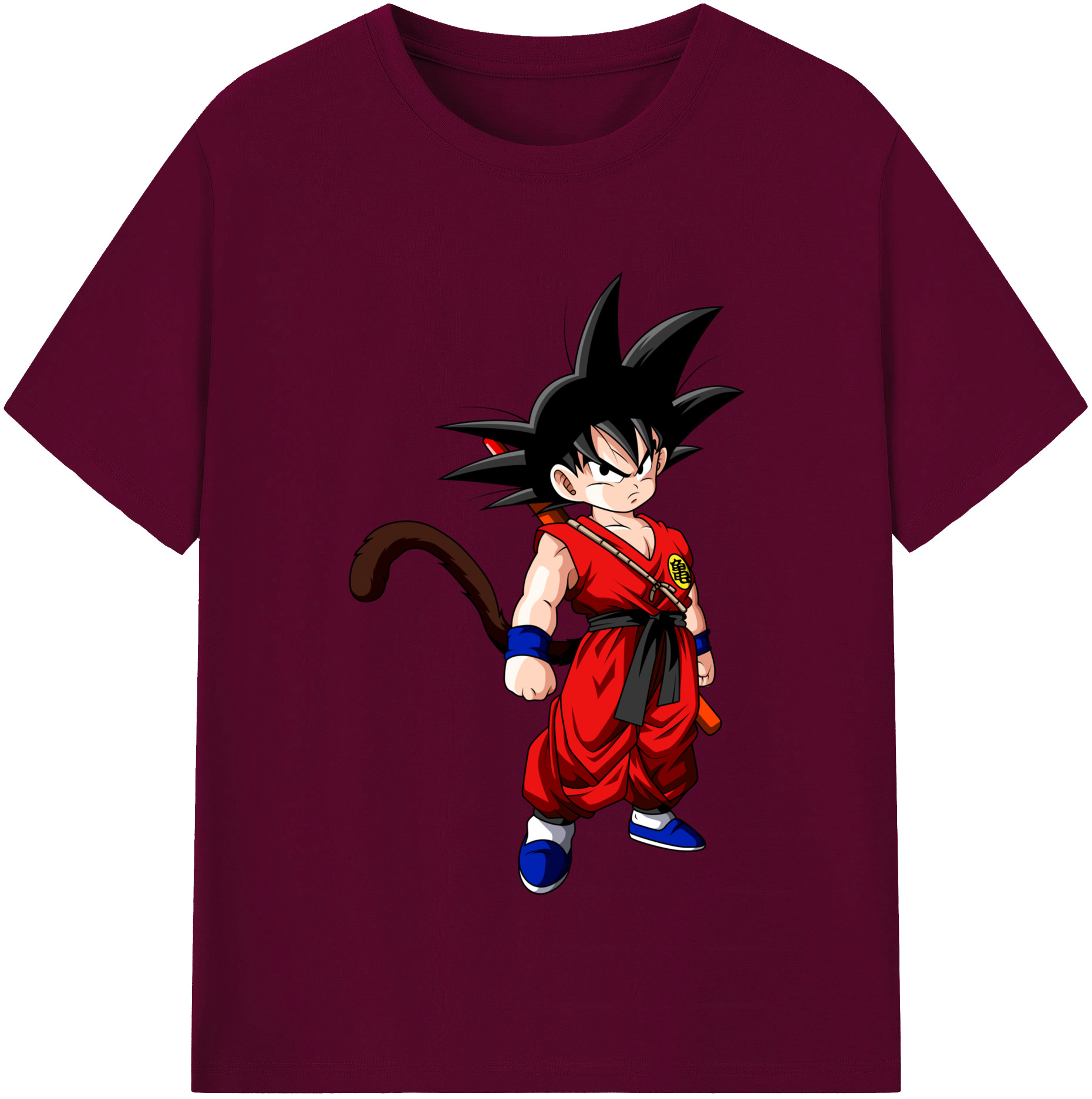 （画像用） ドラゴンボール 孫悟空（そん ごくう）Son Goku カカロット DRAGON BALL Kakarotto レディースカジュアルプリントTシャツ（綿100％）